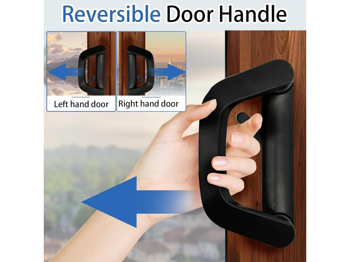 Sliding Door Handle Heavy Duty Patio Door Handle Set with Mortise Lock