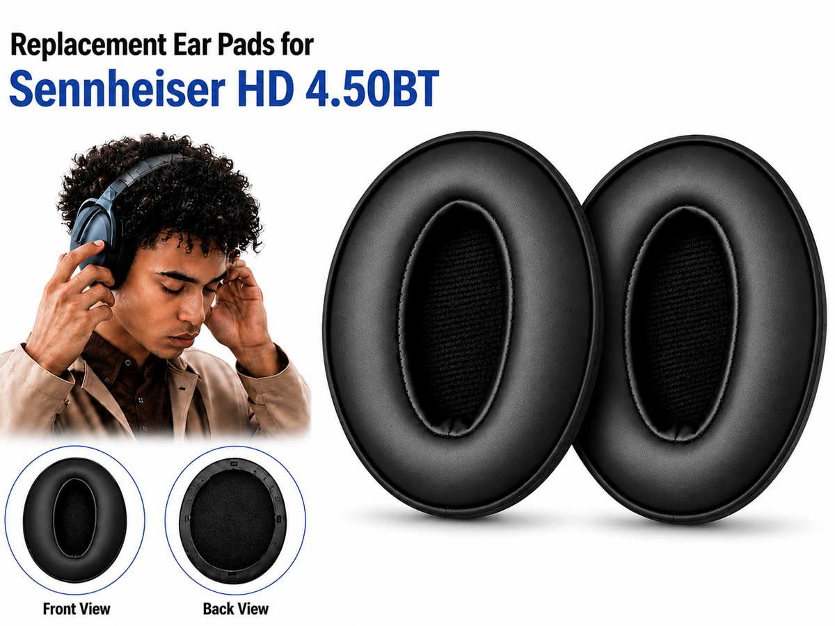 Replacement Ear Pads for Sennheiser Headphone Ear Cushions Compatible with HD 4.50BT HD 4.50BTNC HD 4.40BT