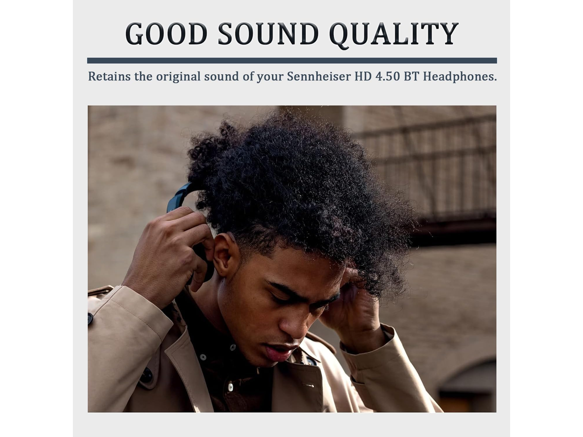 Replacement Ear Pads for Sennheiser Headphone Ear Cushions Compatible with HD 4.50BT HD 4.50BTNC HD 4.40BT