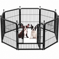 Foldable Dog Pet Playpen Metal Fence 8 Panel