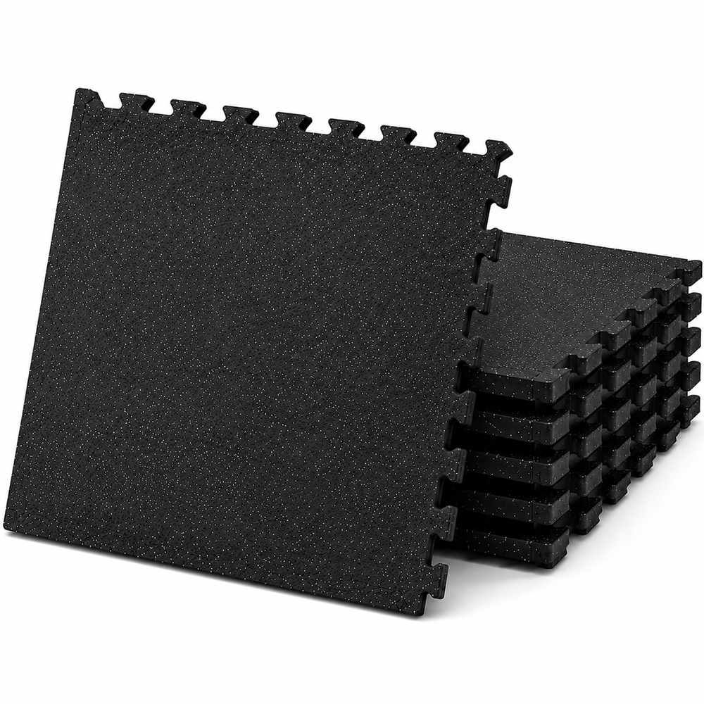 Gym Flooring Mats 6PCS 60 × 60 × 1.2 cm EVA Interlocking Exercise Floor Mats