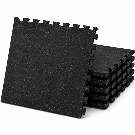 Gym Flooring Mats 6PCS Interlocking Exercise Rubber Floor Mats