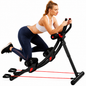 Abdominal Muscle Trainer Foldable Core Workout Machine with Resistance Bands