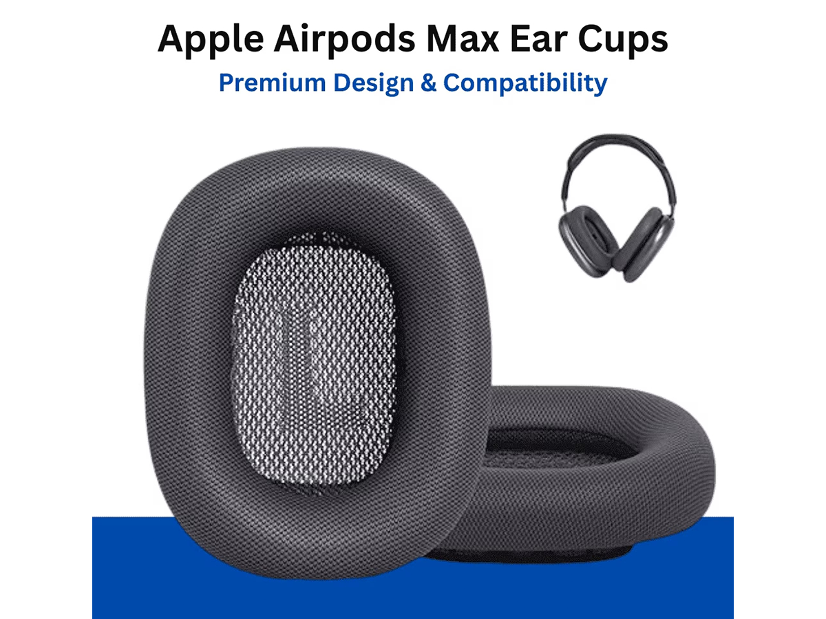 Ear Pads for Apple AirPods Max Replacement Memory Foam Magnetic Ear Cushions Gray