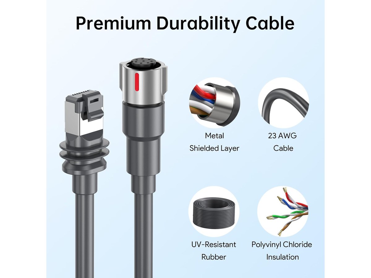 Starlink Performance Cable 5M High Speed Extension Cable for Starlink Performance Gen3 Rectangular Satellite