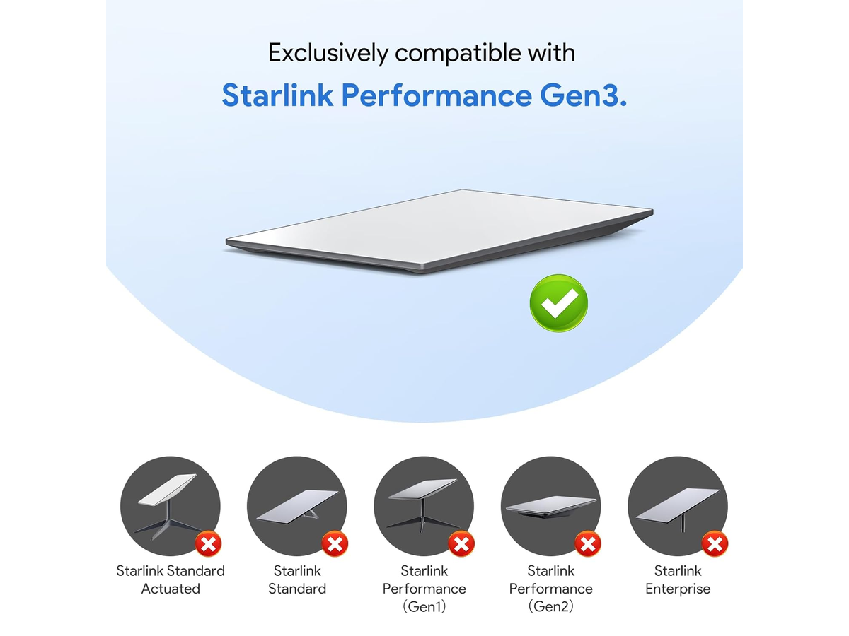 Starlink Performance Cable 5M High Speed Extension Cable for Starlink Performance Gen3 Rectangular Satellite