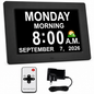 8" Dementia Calendar Clock Digital Alarm Clock
