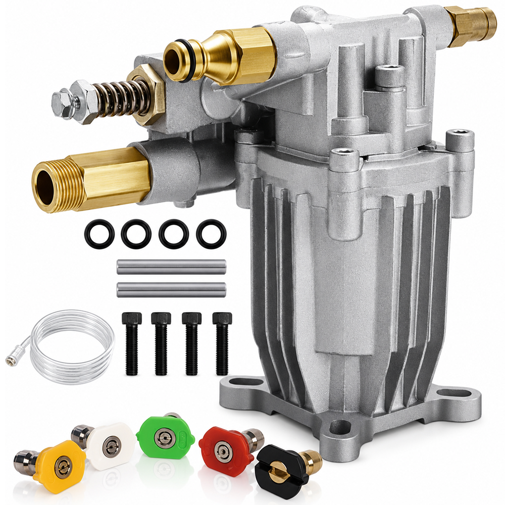 Water Blaster Pump Unit 19.05 mm Horizontal Replacement Pump 3000 PSI High Pressure Pump