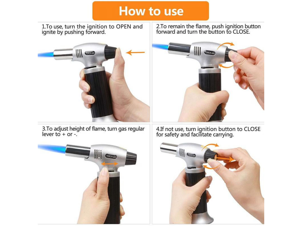 Butane Gas Torch Blow Lighter Cannister