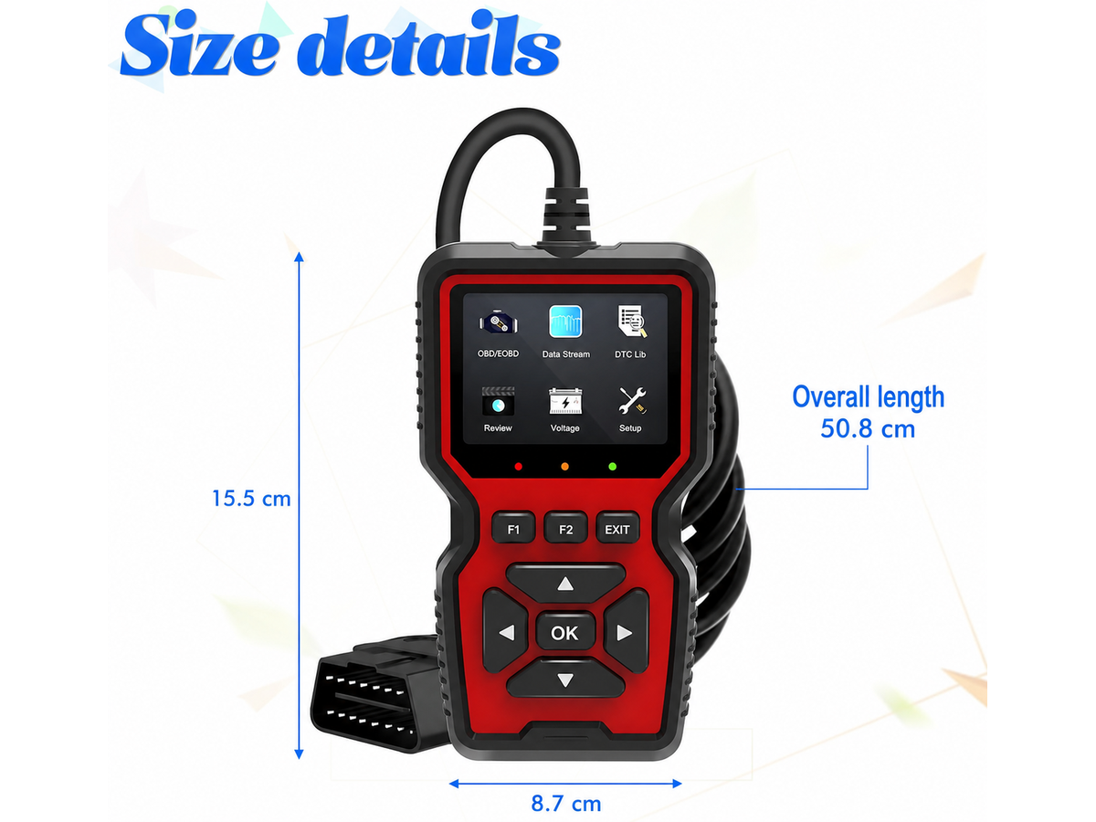 OBD2 Scanner V519 Car Diagnostic Scan Tool with Battery Voltage Test