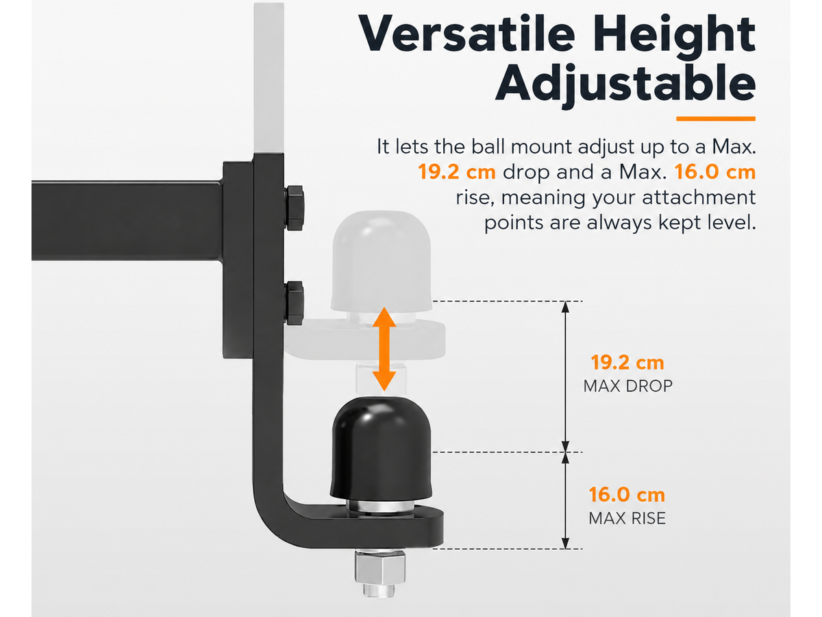 Adjustable Towbar Drop Tow Bar
