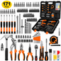 Socket Wrench Repair Tool Set 171 Piece Mechanic Hand Tool Kit with Storage Case