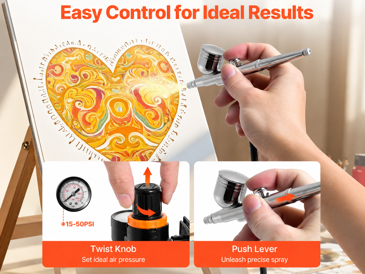 Airbrush Kit with Compressor