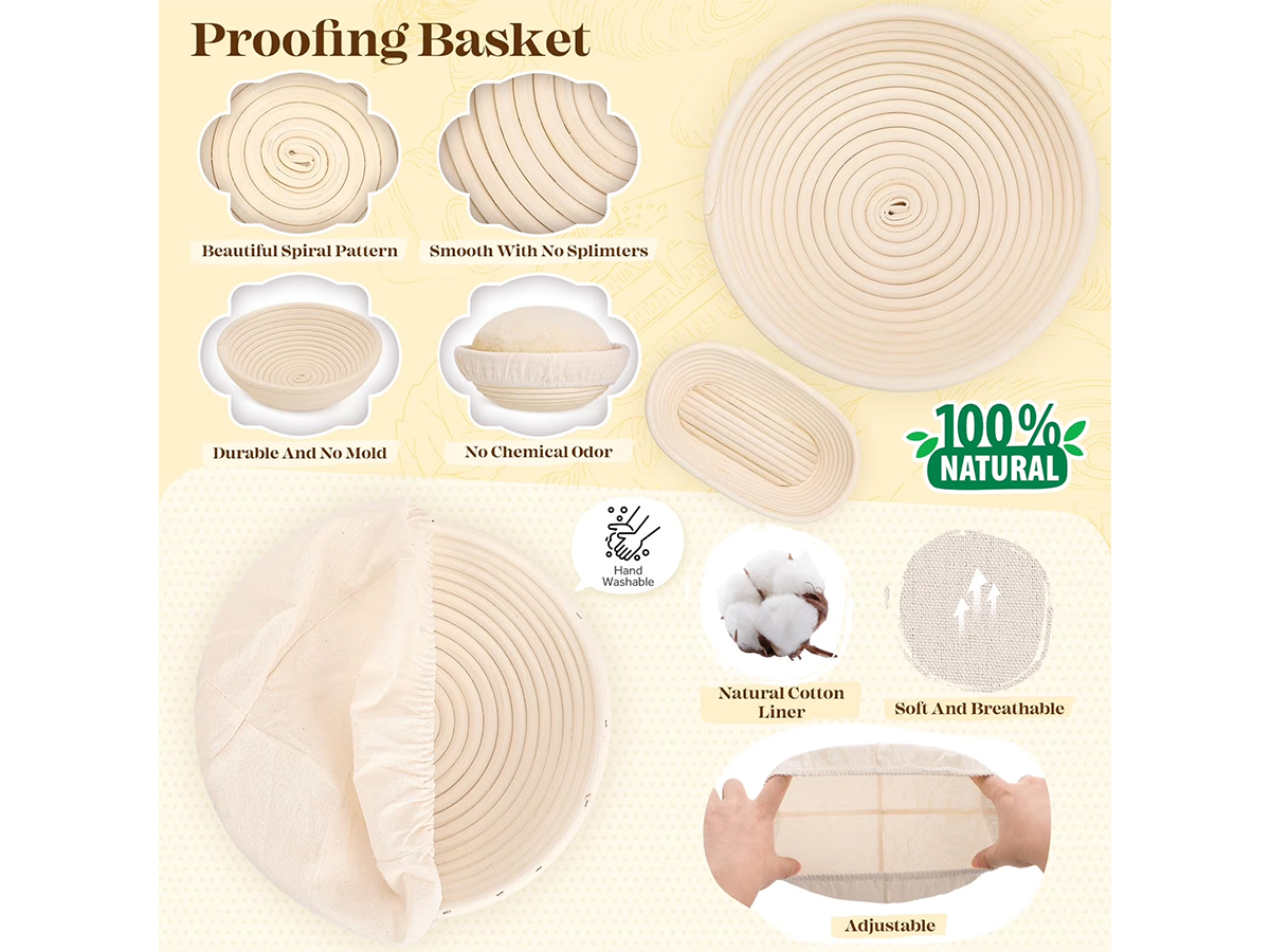 Sourdough Proofing Baskets Banneton Bowls