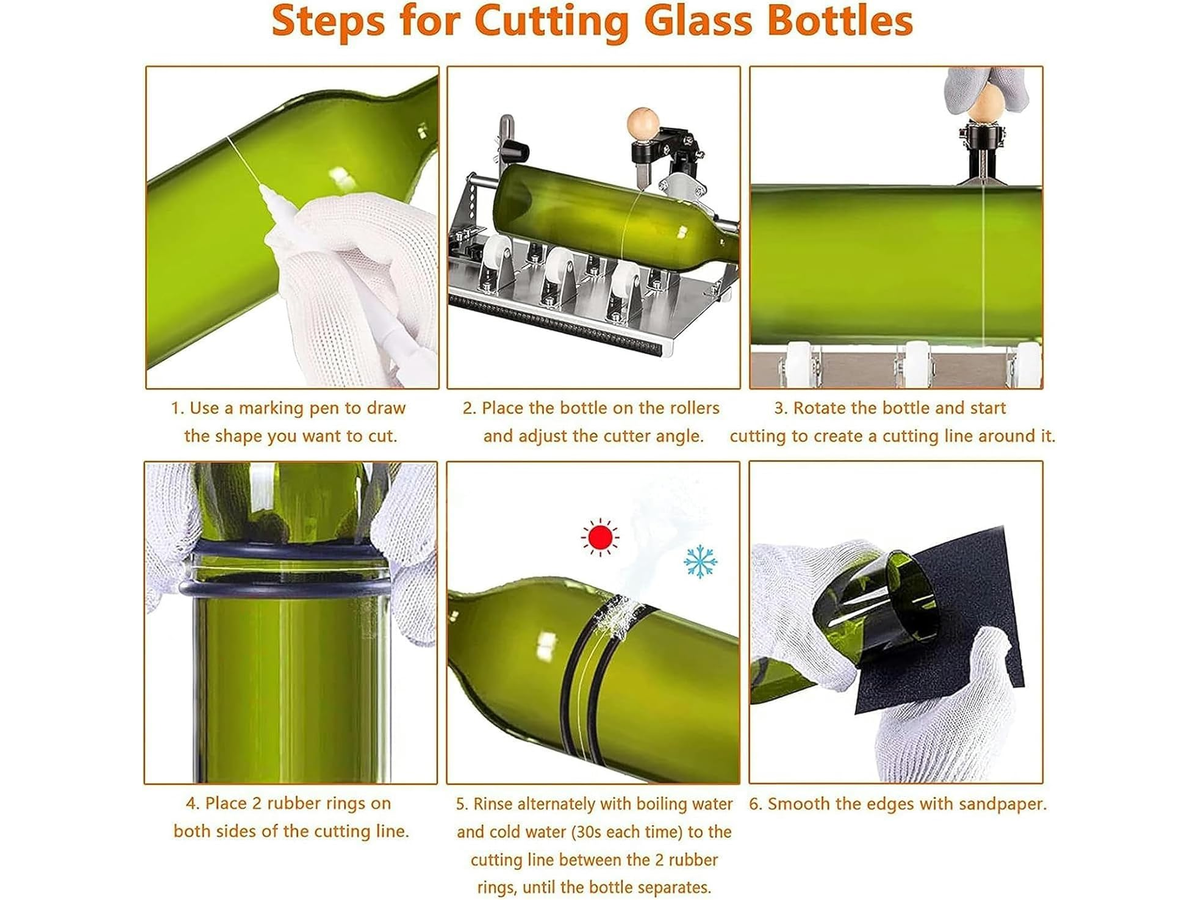 Glass Bottle Cutter Multifunctional Glass Cutting Tool Kit