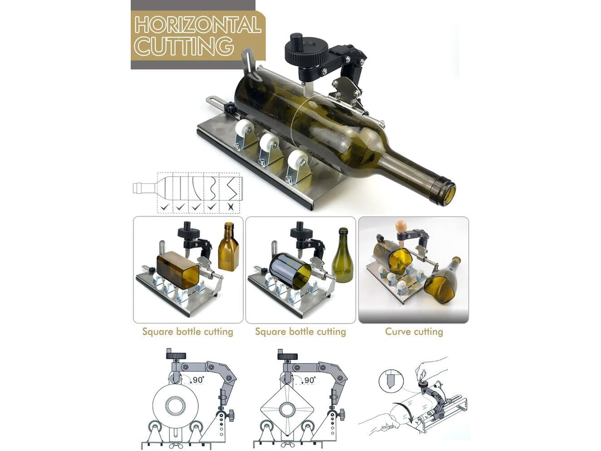 Glass Bottle Cutter Multifunctional Glass Cutting Tool Kit