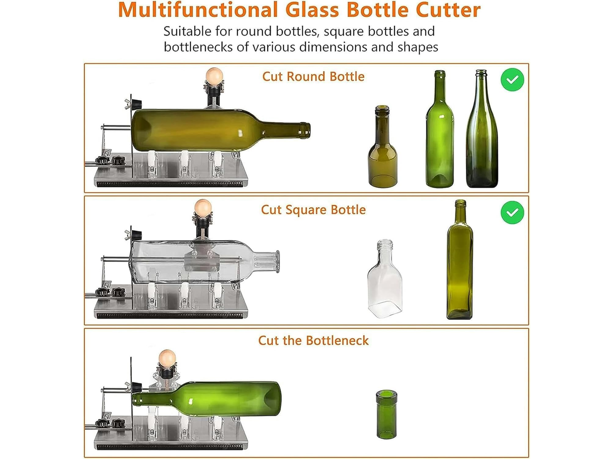 Glass Bottle Cutter Multifunctional Glass Cutting Tool Kit