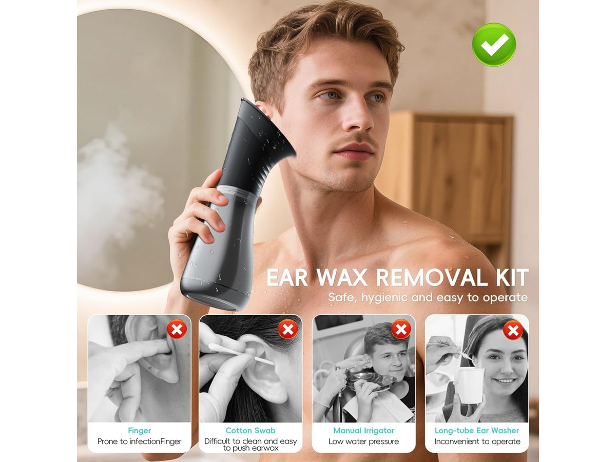 Ear Wax Removal Kit with Wastewater Recovery System