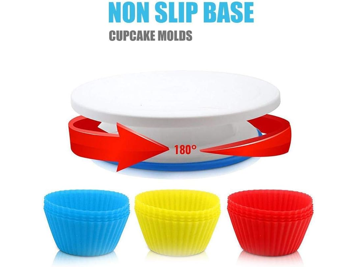 Cake Decorating Kit 290PCS with Rotating Turntable