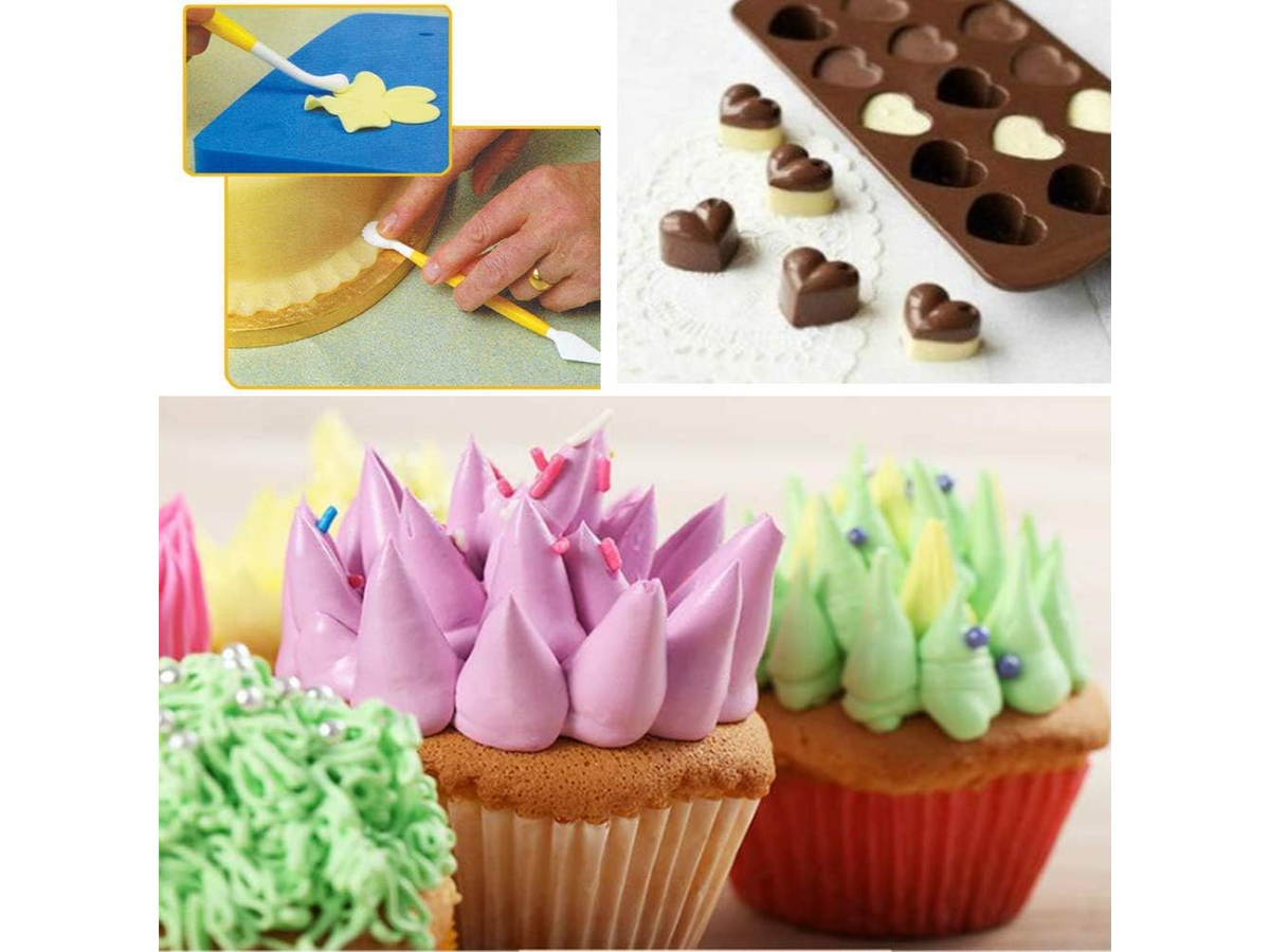 Cake Decorating Kit 290PCS with Rotating Turntable