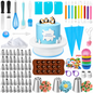 Cake Decorating Kit 290PCS with Rotating Turntable