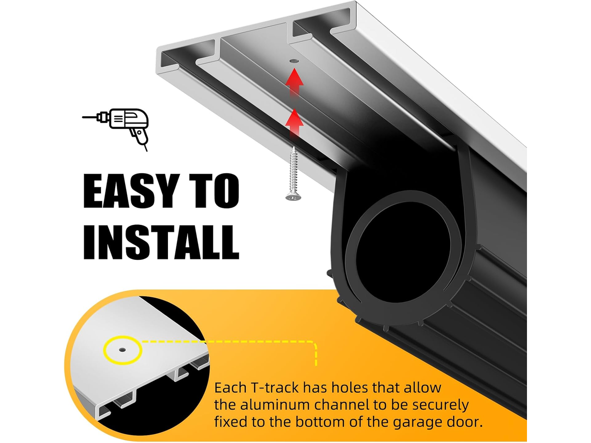 Universal Garage Door Bottom Seal Weather Stripping Kit for Garage Doors