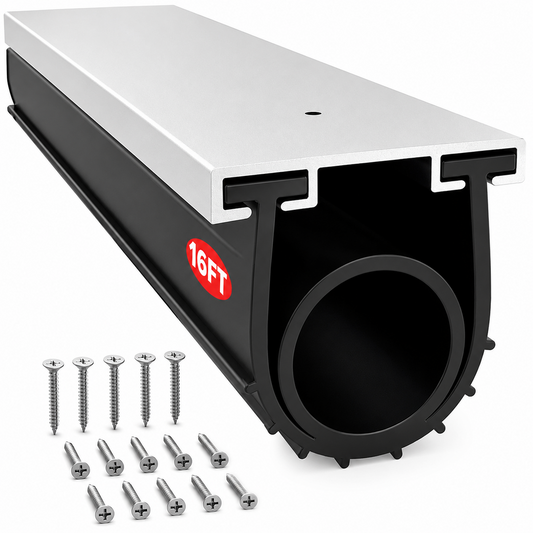 Weather Stripping Universal Garage Door Bottom Seal  with Aluminum Track Retainer
