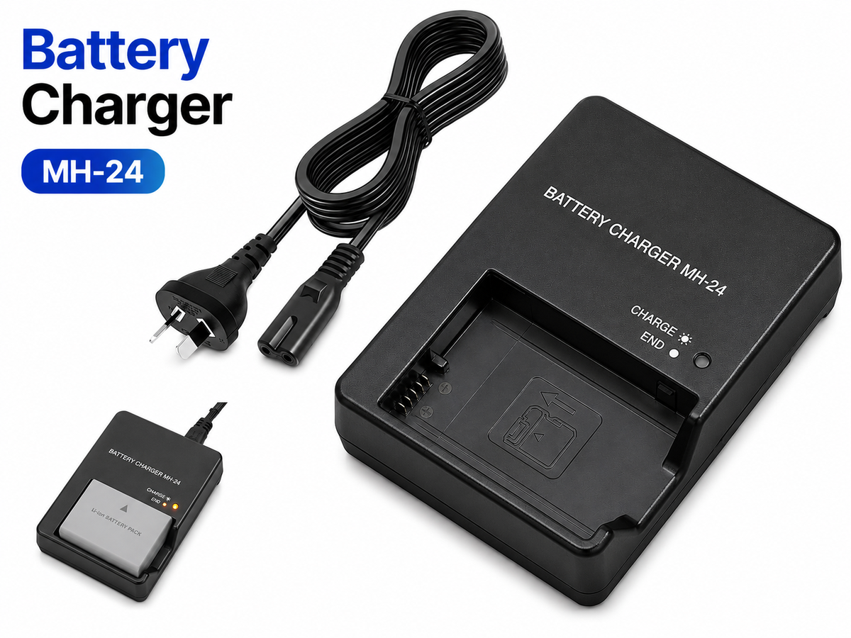 Battery Charger for Nikon MH-24 Compatible with EN-EL14 and EN-EL14A Batteries