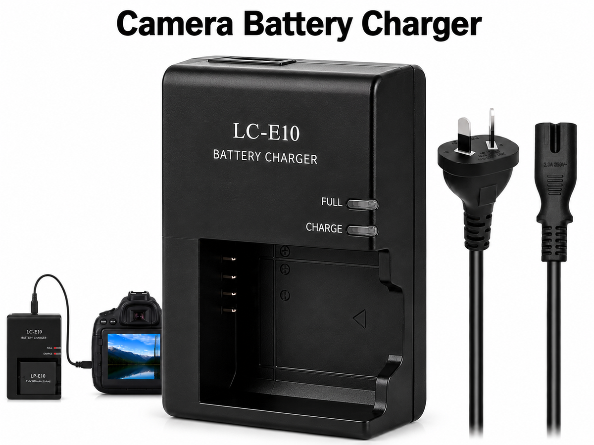 Battery Charger for Canon LP-E10 Compatible with EOS Rebel and DSLR Cameras