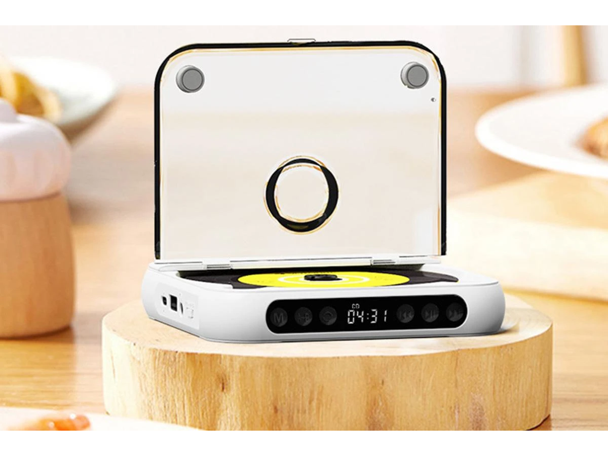 Portable CD Player with Bluetooth Rechargeable CD Player with 1200mAh Battery