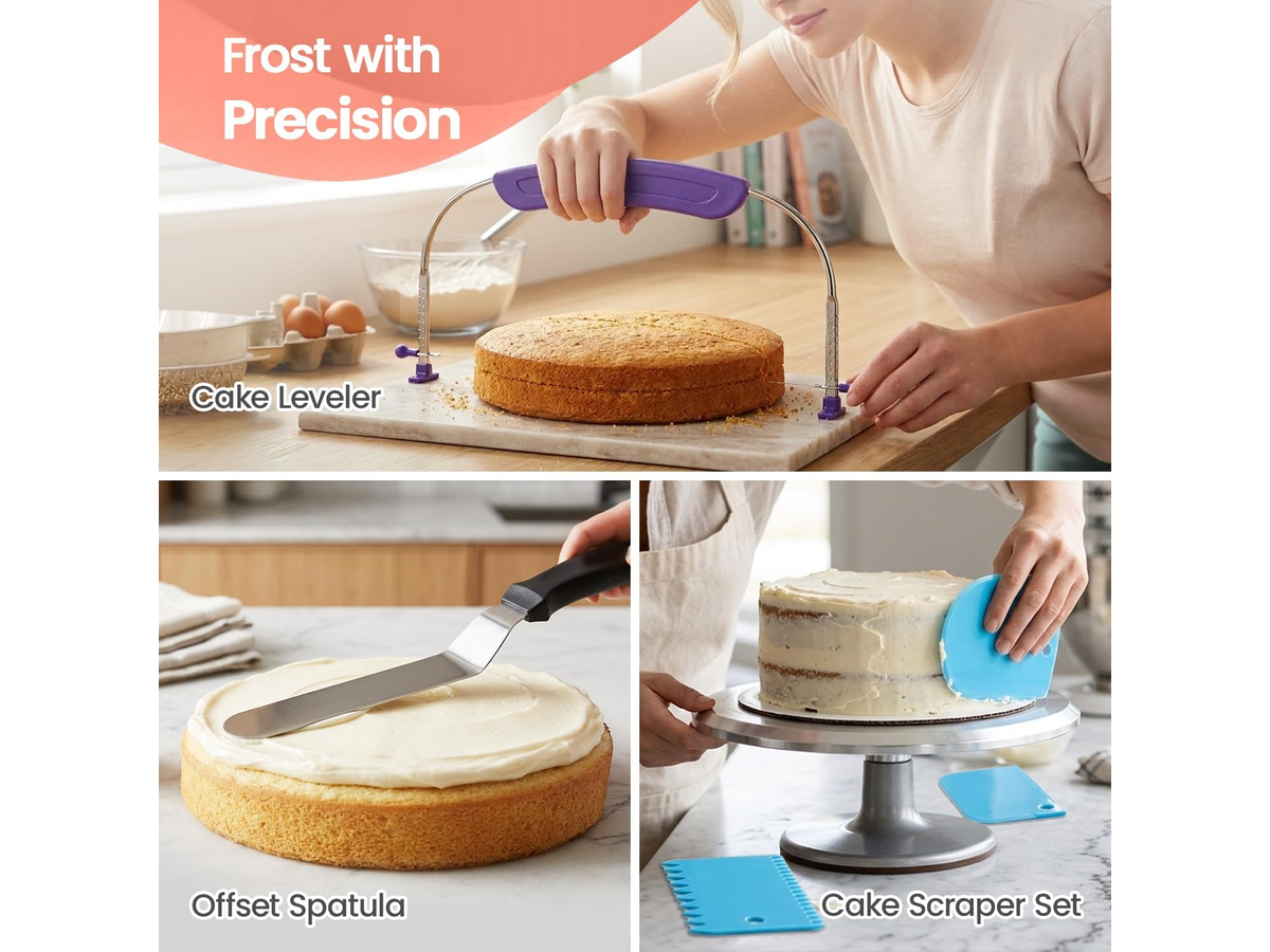 Cake Decorating Kit Baking Tool 150 Piece Baking Set with Springform Cake Pans