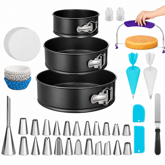 Cake Decorating Kit Baking Tool 150 Piece Baking Set with Springform Cake Pans