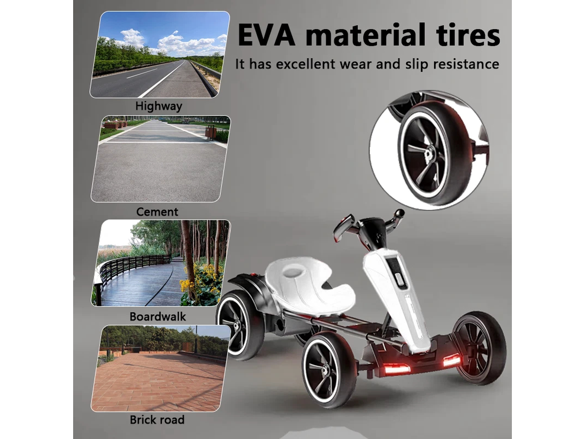 Ride On Go Kart 12V Foldable Pedal Kart