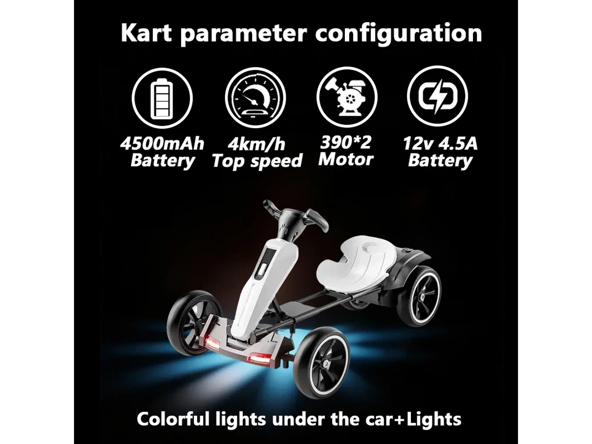 Ride On Go Kart 12V Foldable Pedal Kart
