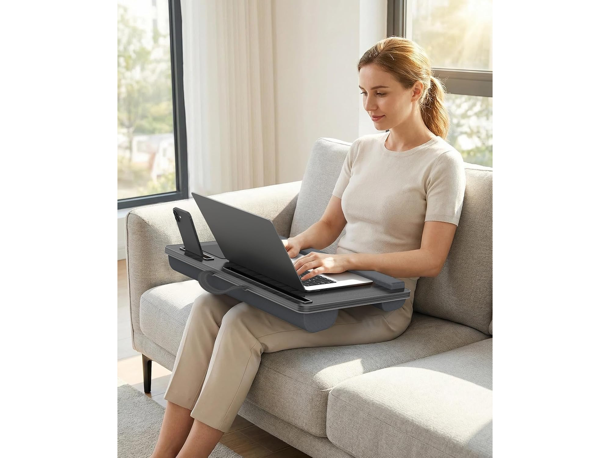 Laptop Table Lap Desk Portable Lap Desk with Cushion
