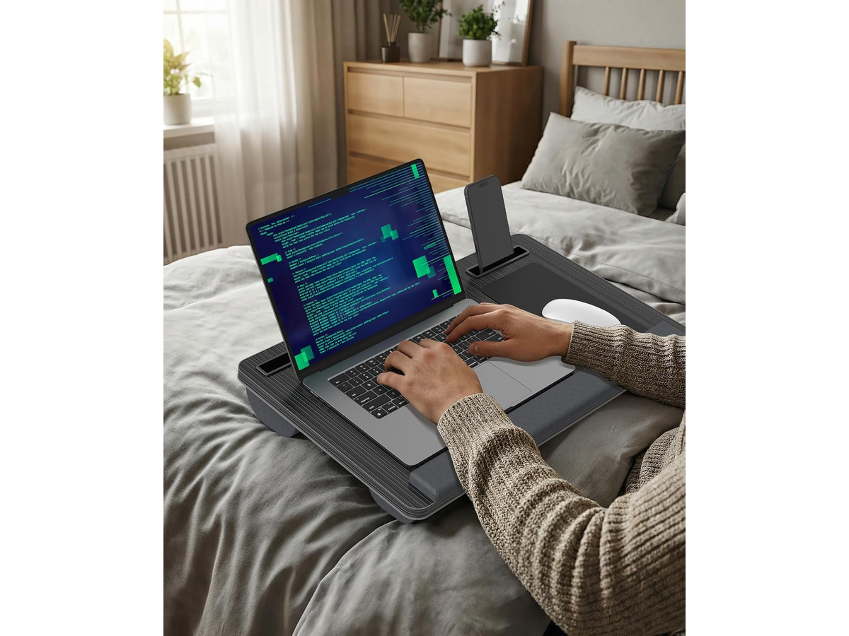 Laptop Table Lap Desk Portable Lap Desk with Cushion