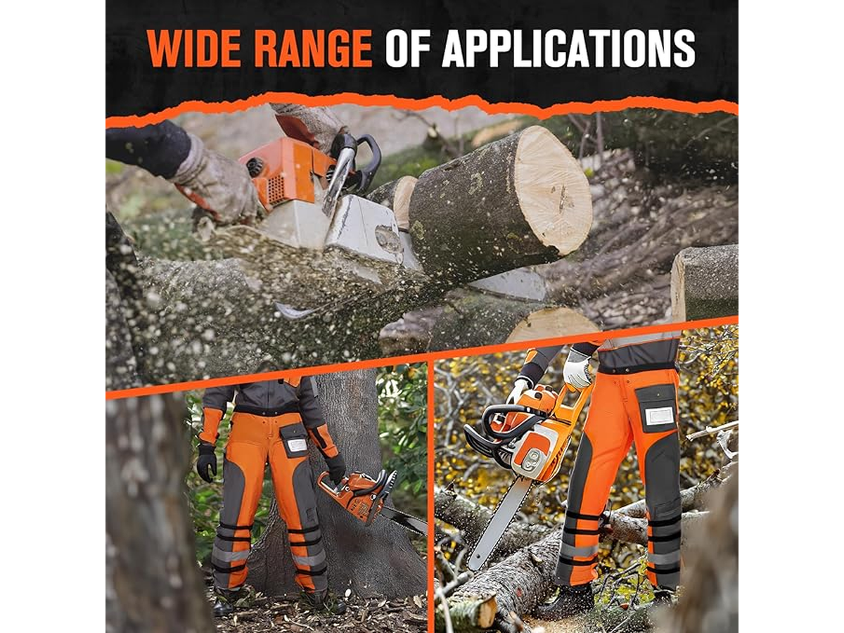 Chainsaw Chaps Protective Safety Apron Pants Adjustable Size L