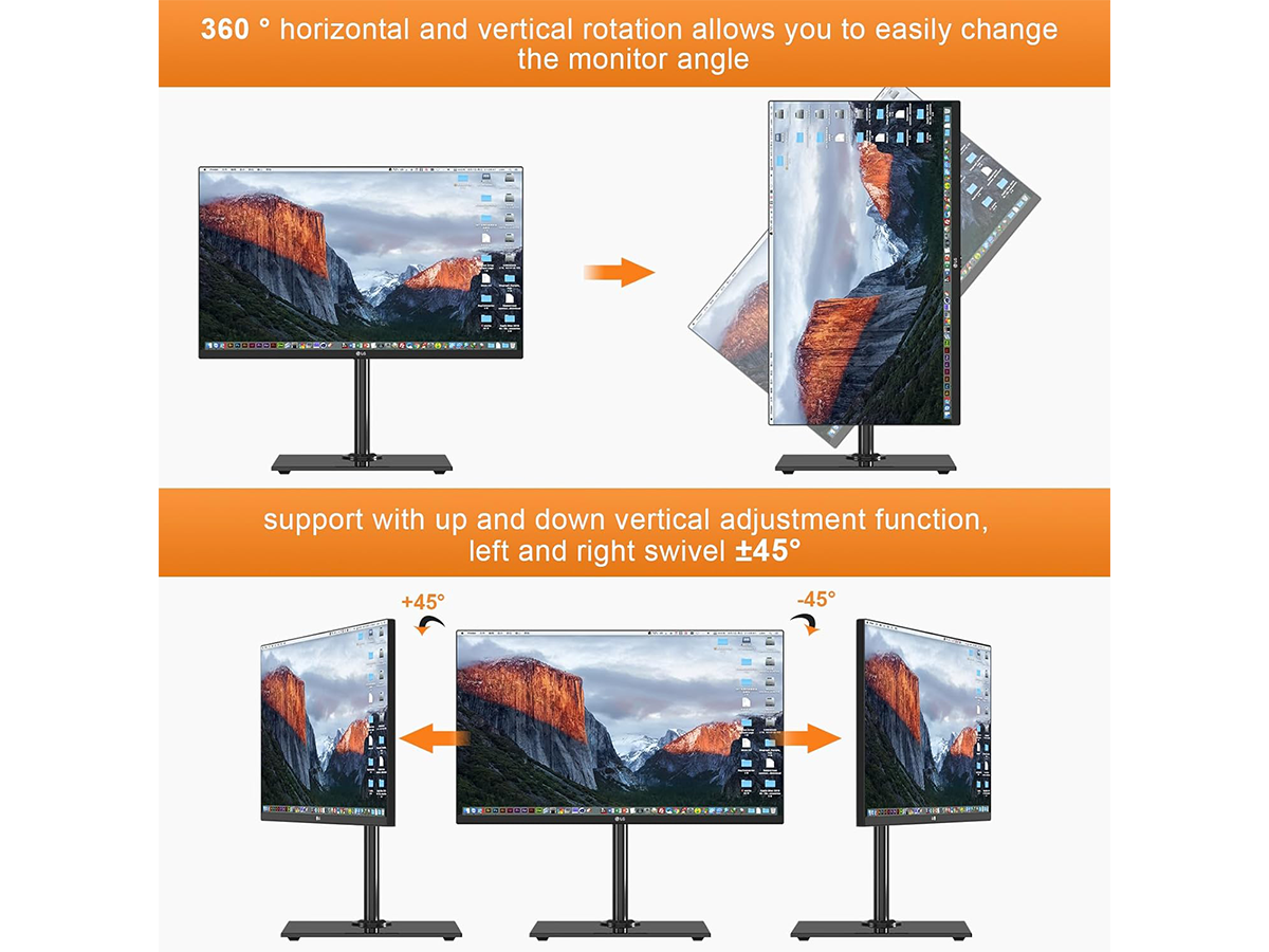 Adjustable Freestanding Monitor Stand