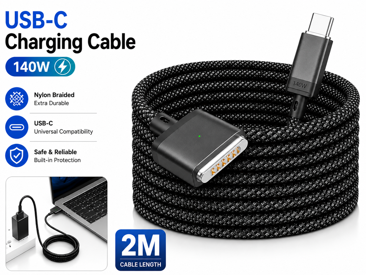 USB C to Magsafe 3 Cable 140W Fast Charging Cable for MacBook Air and Pro
