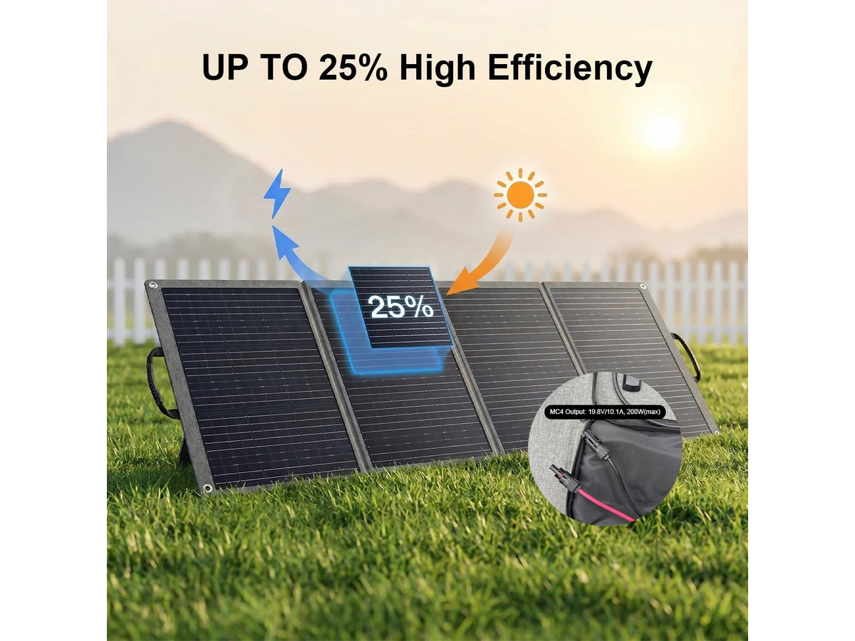 Portable Solar Panel 100W Foldable Solar Charger with Adjustable Kickstands