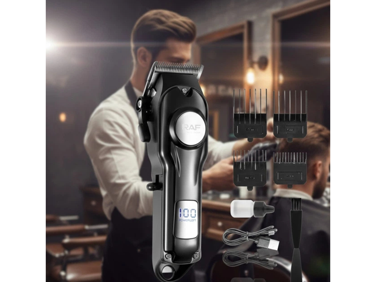 USB Rechargeable Electric Hair Trimmer Cordless Hair Clipper with Stainless Steel Blade