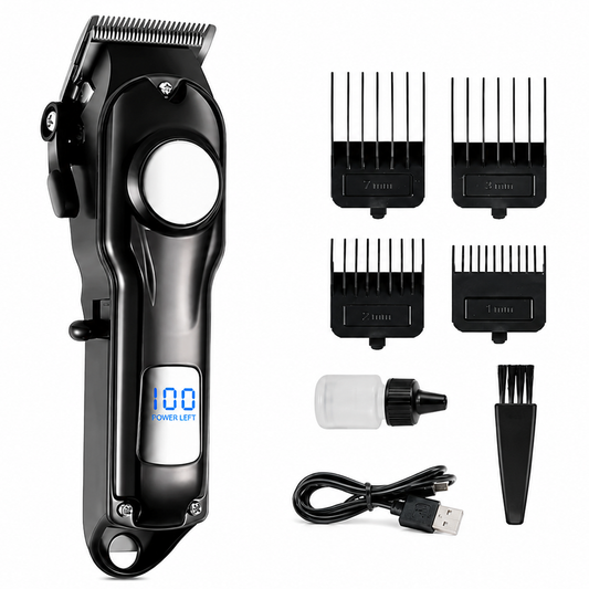 Electric Hair Trimmer Cordless Hair Clipper with Stainless Steel Blade