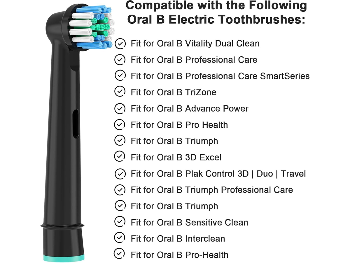 Oral B Toothbrush Heads 8 Pack Soft Bristle Replacement Brush Refills