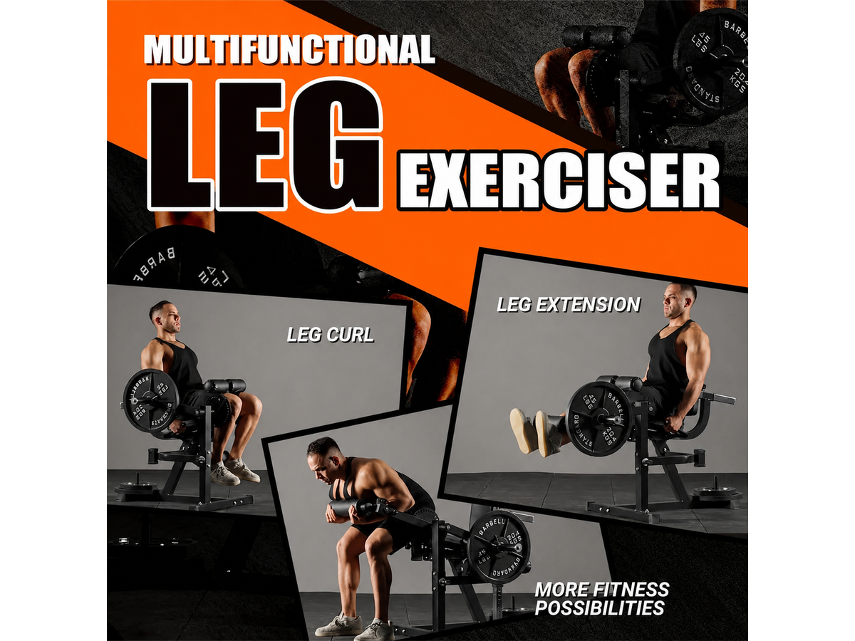 2 in 1 Plate Loaded Lower Body Strength Trainer Leg Curl Extension Machine