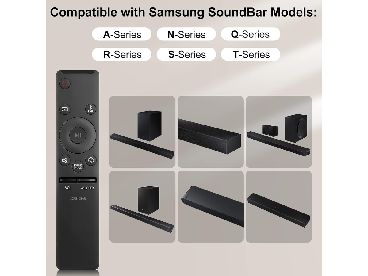 Samsung Soundbar Remote Control Replacement IR Remote Compatible