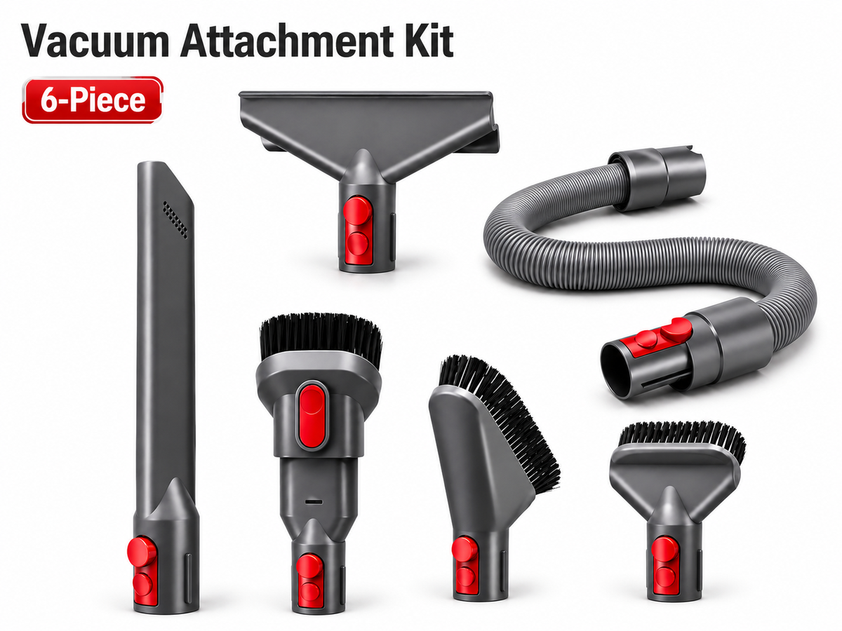 Vacuum Cleaner Accessories Set 6 Piece Attachment Kit for Dyson Cordless Vacuums