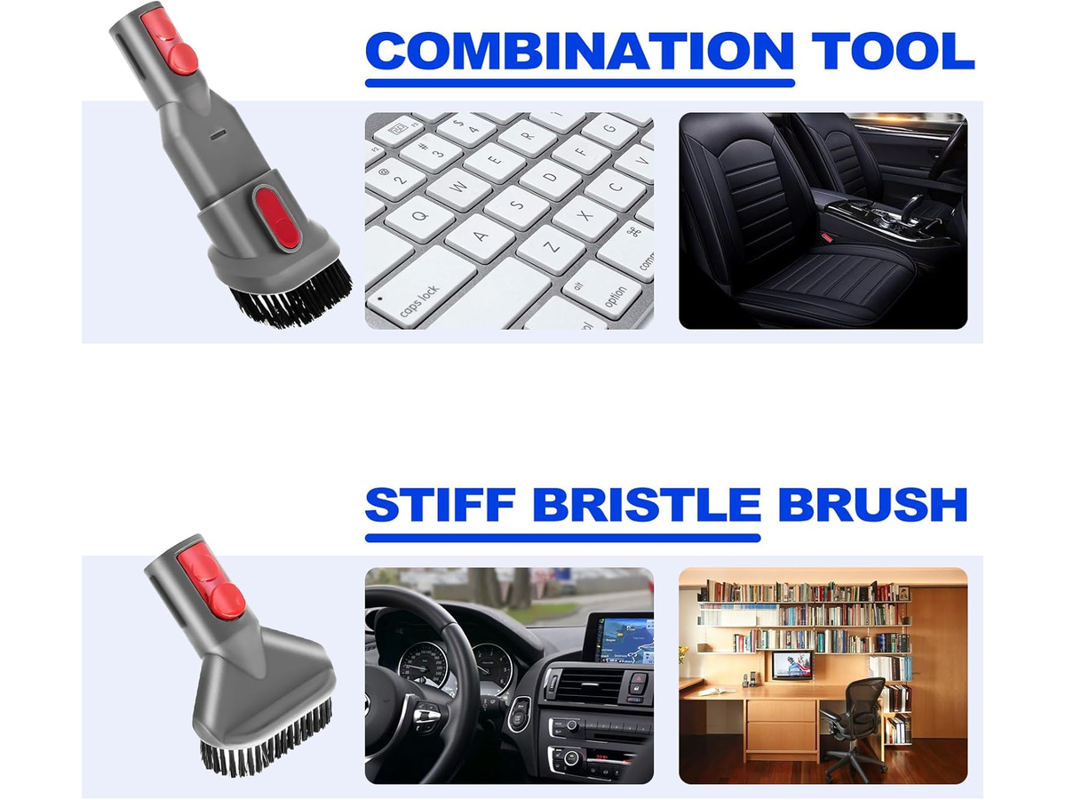 Vacuum Cleaner Accessories Set 6 Piece Attachment Kit for Dyson Cordless Vacuums