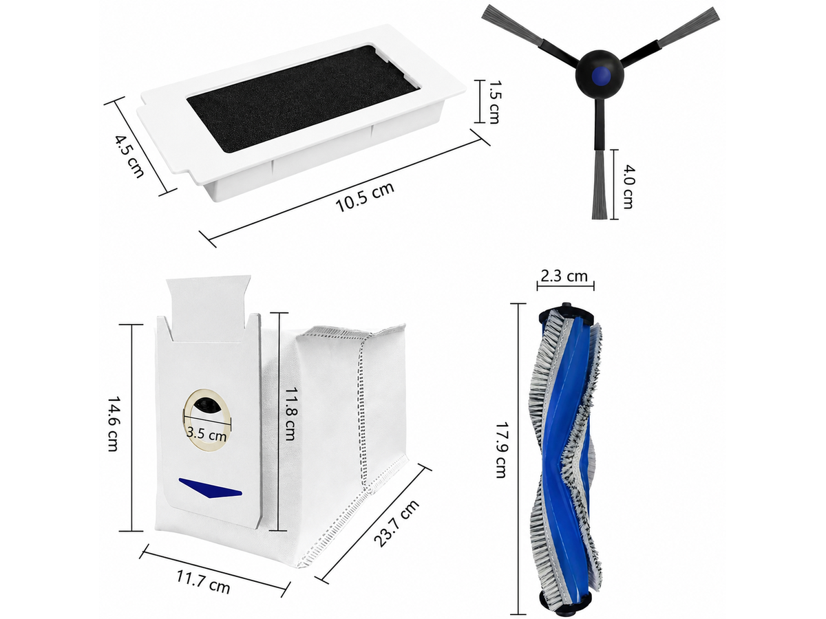 Accessories Kit for Ecovacs Deebot T30 Omni Robot Vacuum Replacement Parts