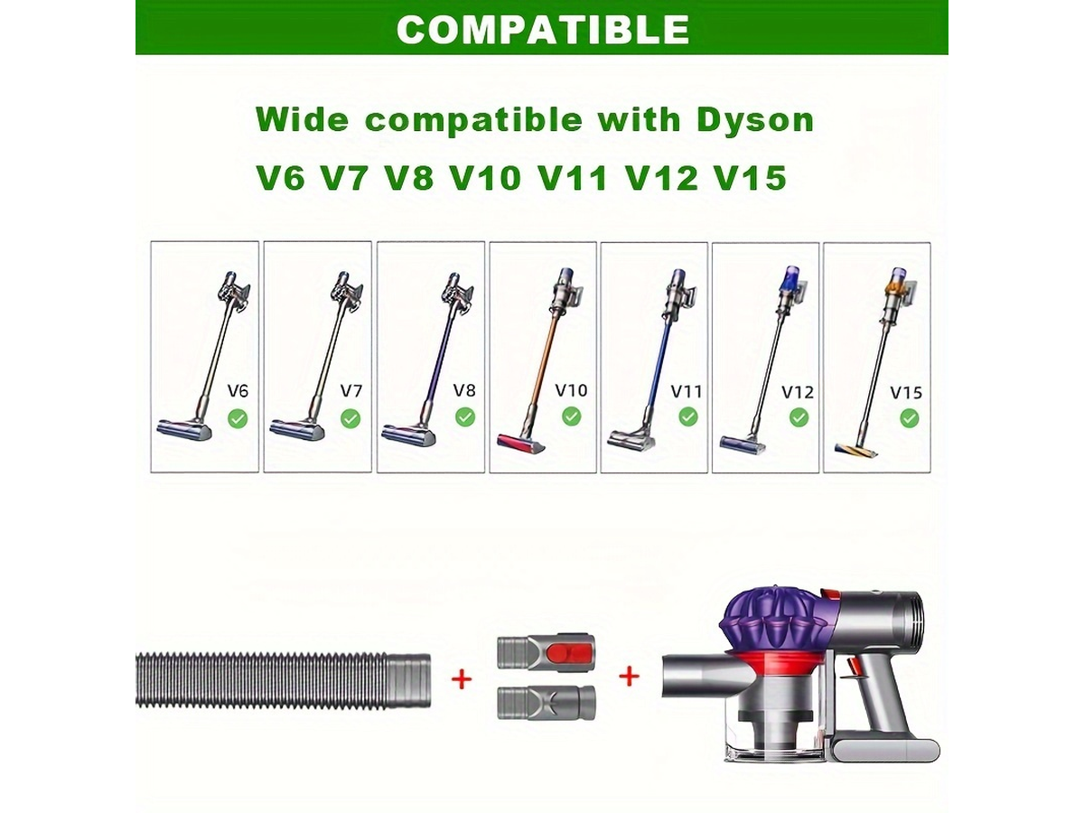Flexible Dryer Vent Cleaner Hose Attachment for Dyson