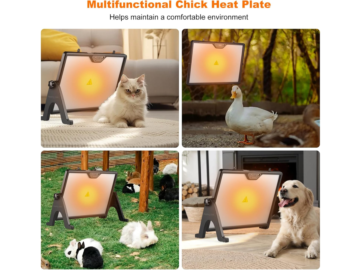 Dual-Sided Heating Adjustable Chick Brooder Heating Plate